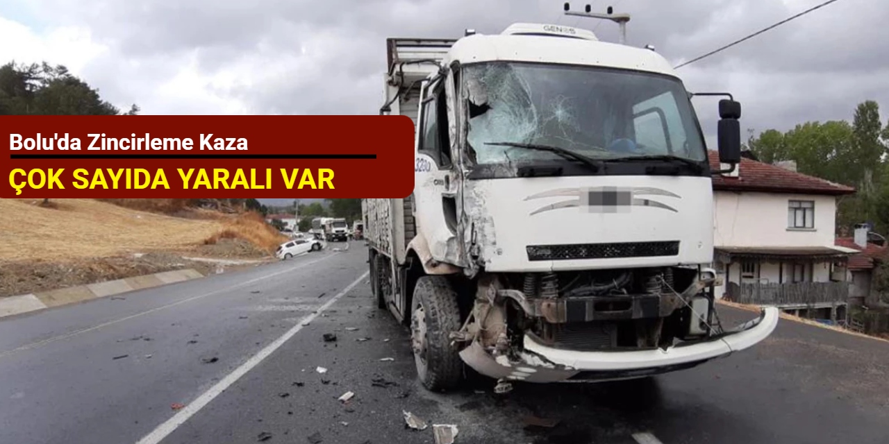 Bolu'da zincirleme kaza: Çok sayıda yaralı var
