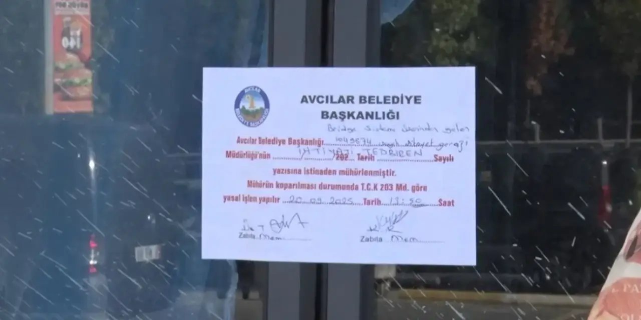 İstanbul'da kolonları kesilen işletme mühürlendi