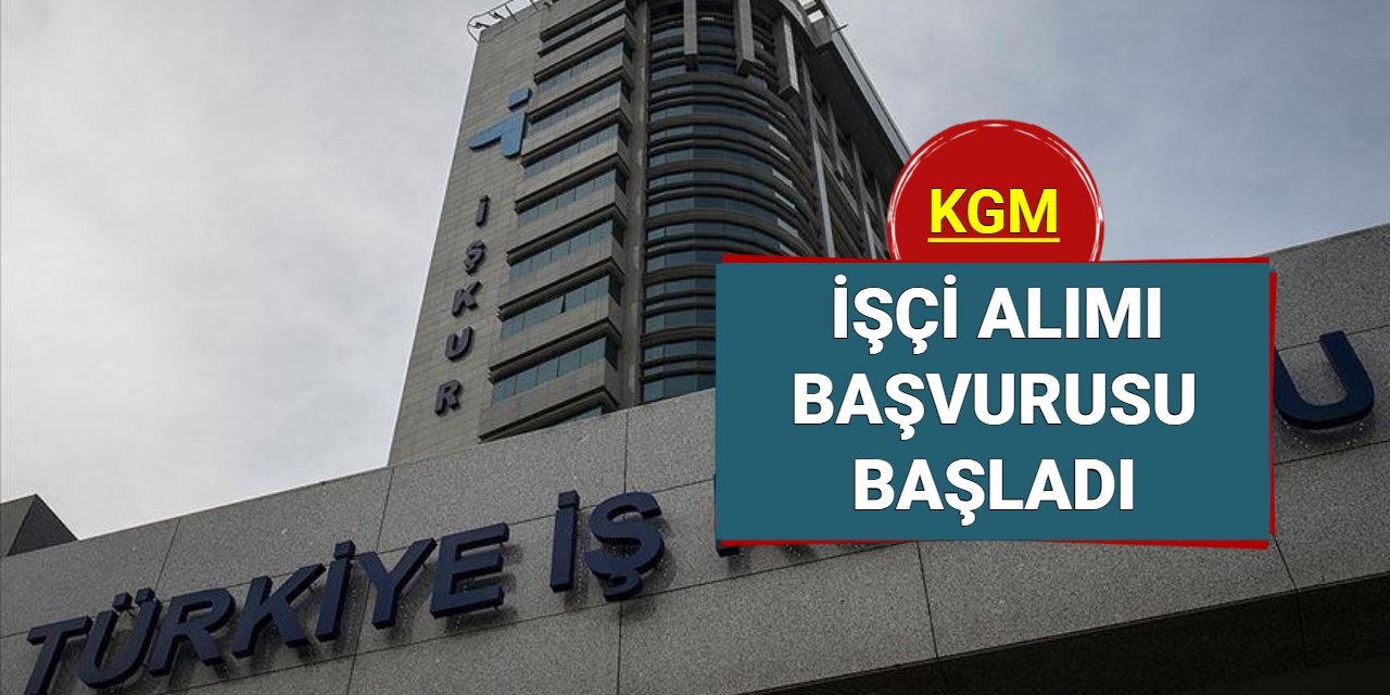 KGM işçi alımı başvurusu başladı Kasım 2024