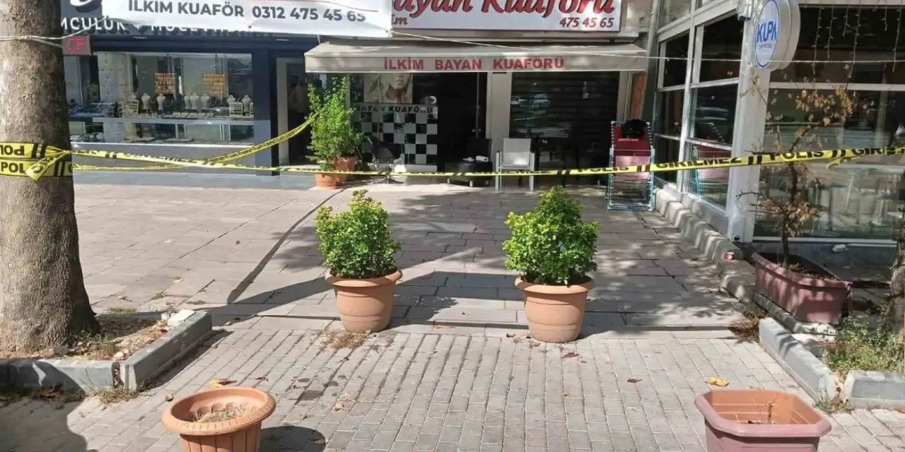 Ankara'da kadın kuaförüne silahlı saldırı