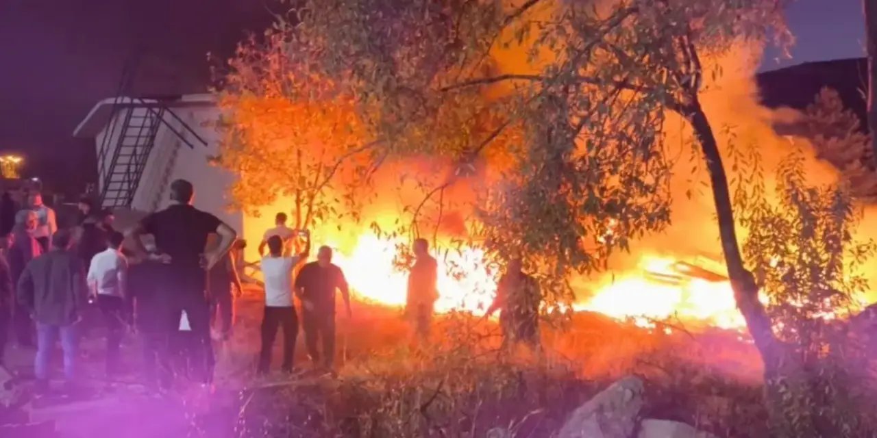 Tunceli'de düğün salonunda yangın çıktı