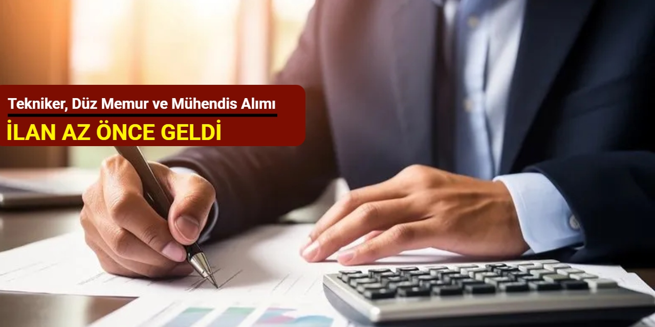 Tekniker, düz memur ve mühendis alımı: Hatay Su ve Kanalizasyon İdaresi Genel Müdürlüğü memur alım ilanını duyurdu 2025