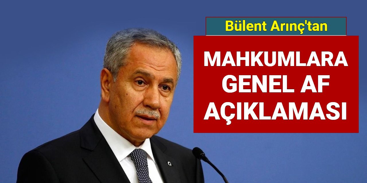 Bülent Arınç'tan mahkumlara genel af açıklaması