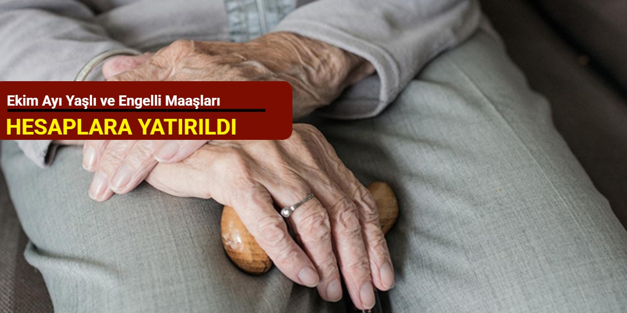 Ekim ayı yaşlı ve engelli maaşları hesaplara yatırıldı