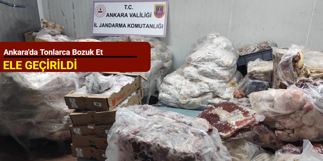 Ankara'da tonlarca bozuk et ele geçirildi