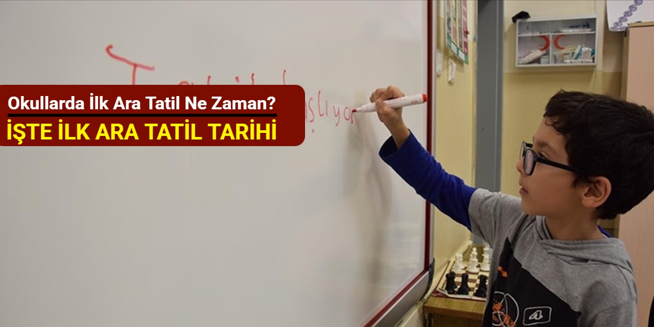 Okullarda ilk ara tatil ne zaman? İşte ilk ara tatil tarihi