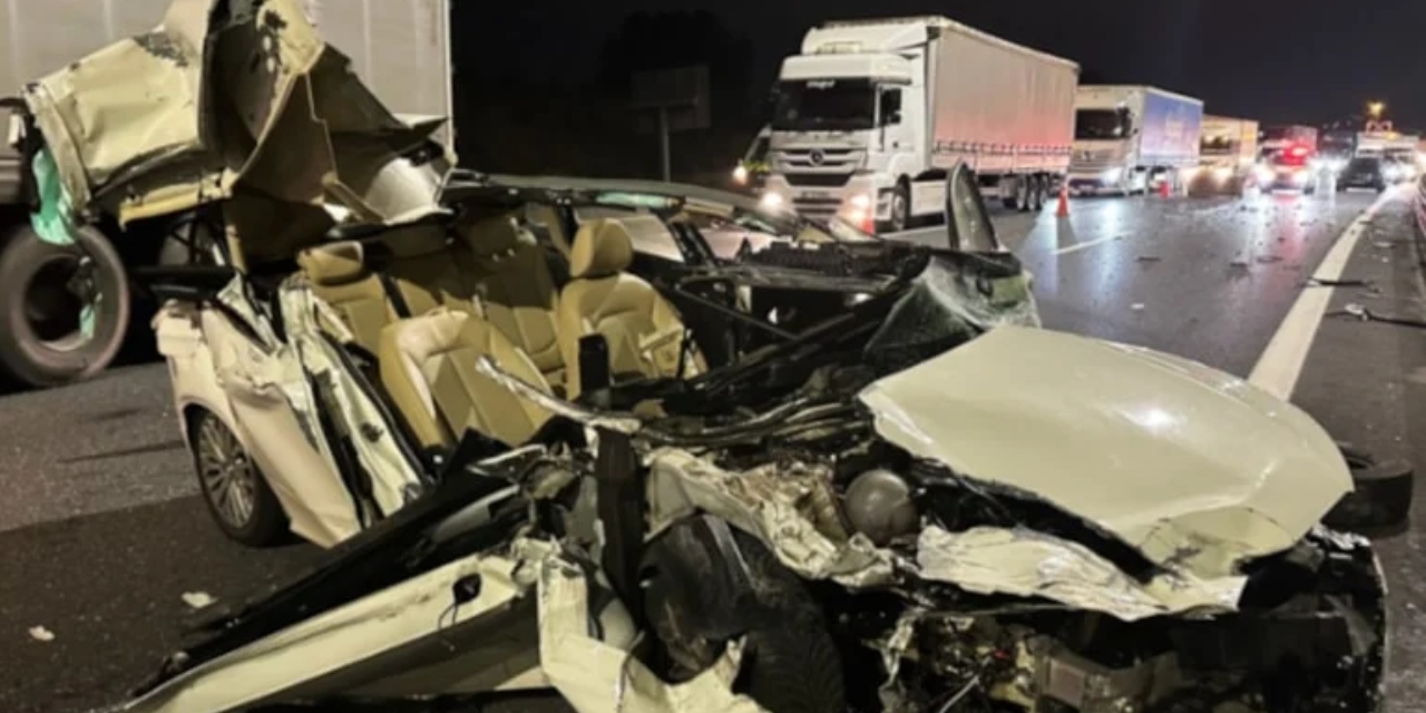 Kuzey Marmara Otoyolu’nda zincirleme kaza: 3 kişi yaralandı
