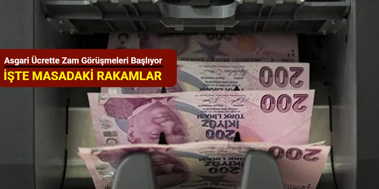 Asgari ücrette zam görüşmeleri başlıyor: İşte masadaki rakamlar