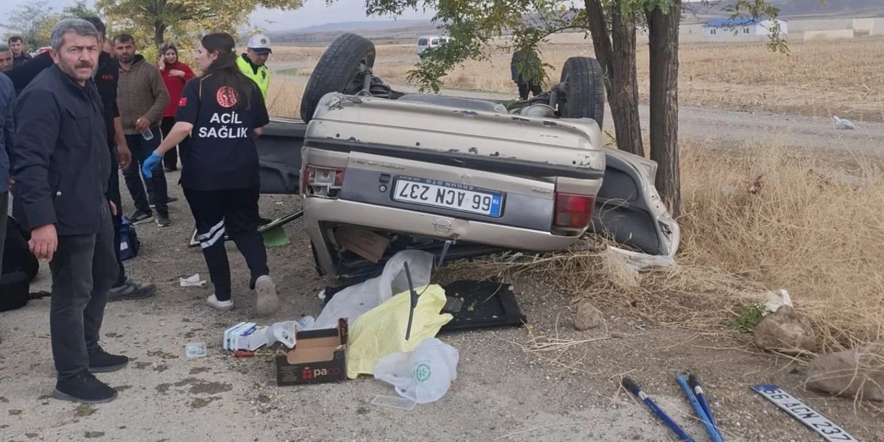 Yozgat'ta otomobil devrildi: 1 kişi hayatını kaybetti