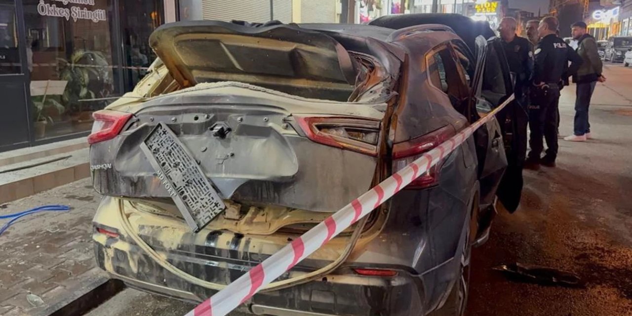 Gaziantep'te araçtaki mutfak tüpü patladı