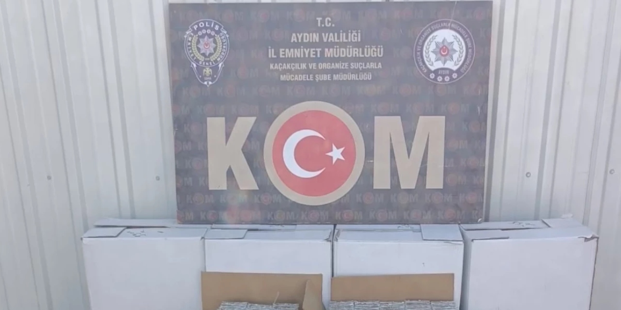 Aydın'da kaçak sigara operasyonu