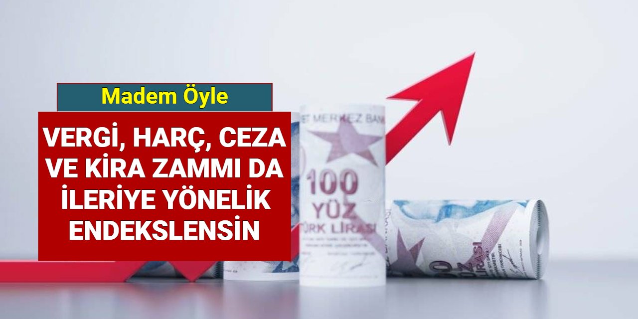 Madem öyle... Vergi, harç, ceza ve kira zammı da ileriye yönelik endekslensin