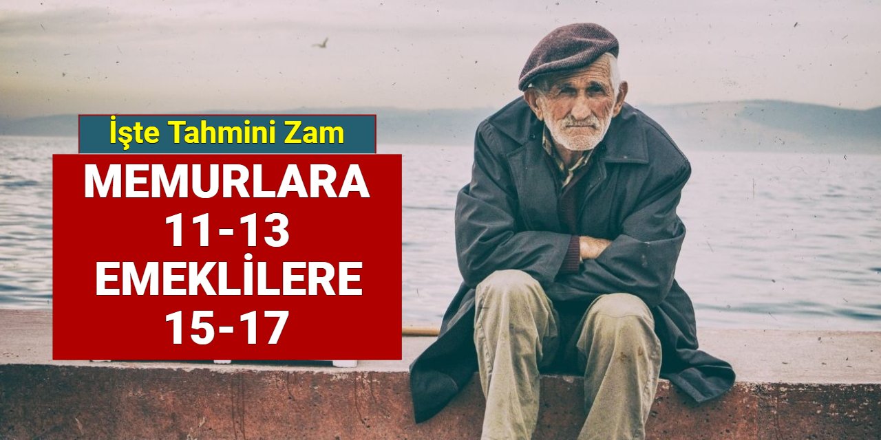 Tahmini memur ve emekli Ocak 2025 maaş zammı ve enflasyon farkı açıklandı