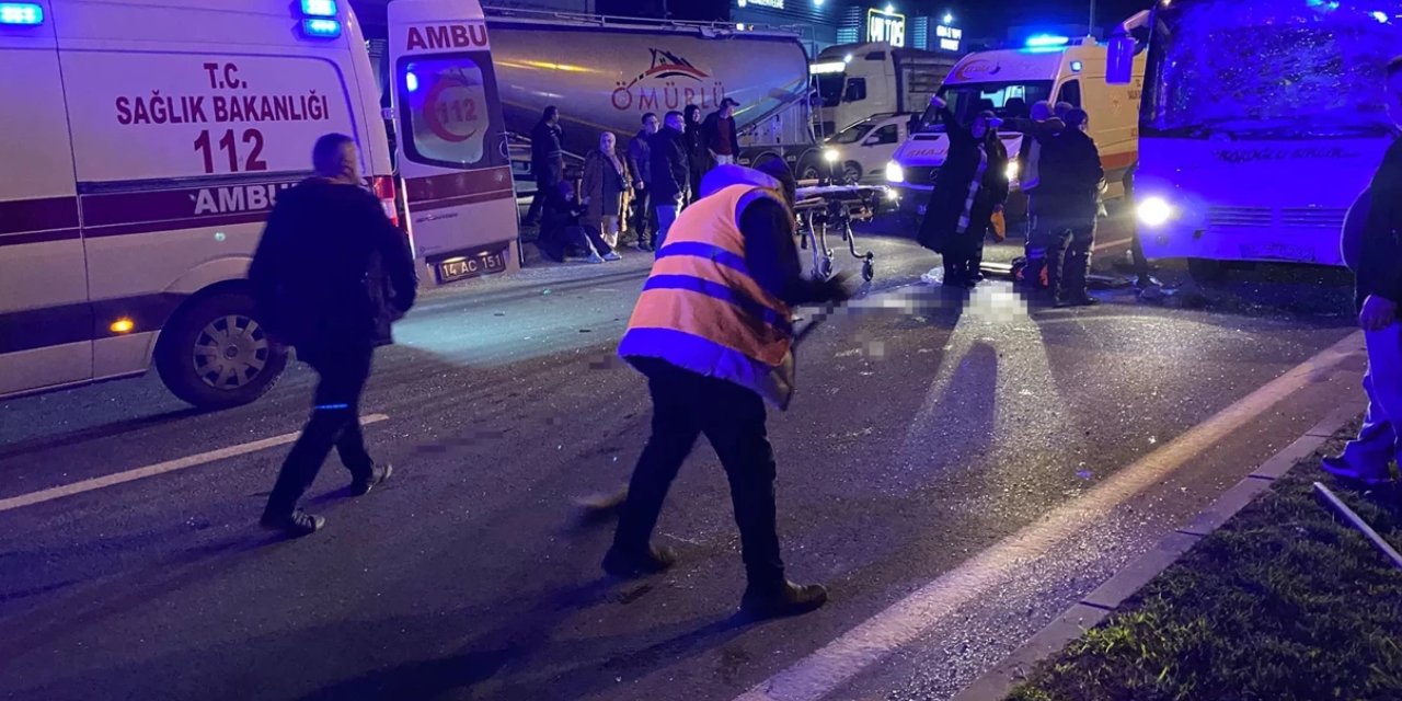Bolu'da zincirleme kaza: Çok sayıda yaralı var