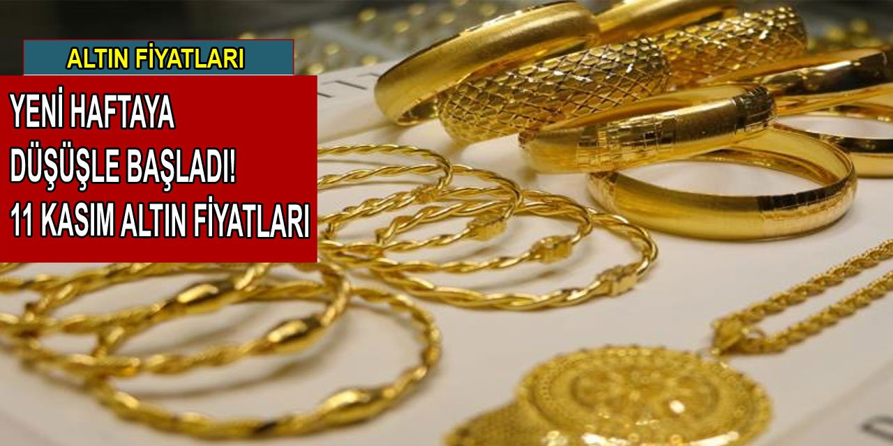 Altın fiyatları yeni haftaya düşüşle başladı