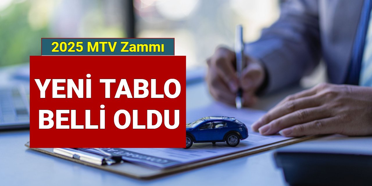 2025 MTV zam tablosu belli oldu: İşte Corolla, Egea, Megane, Clio yeni motorlu taşıtlar vergisi miktarı