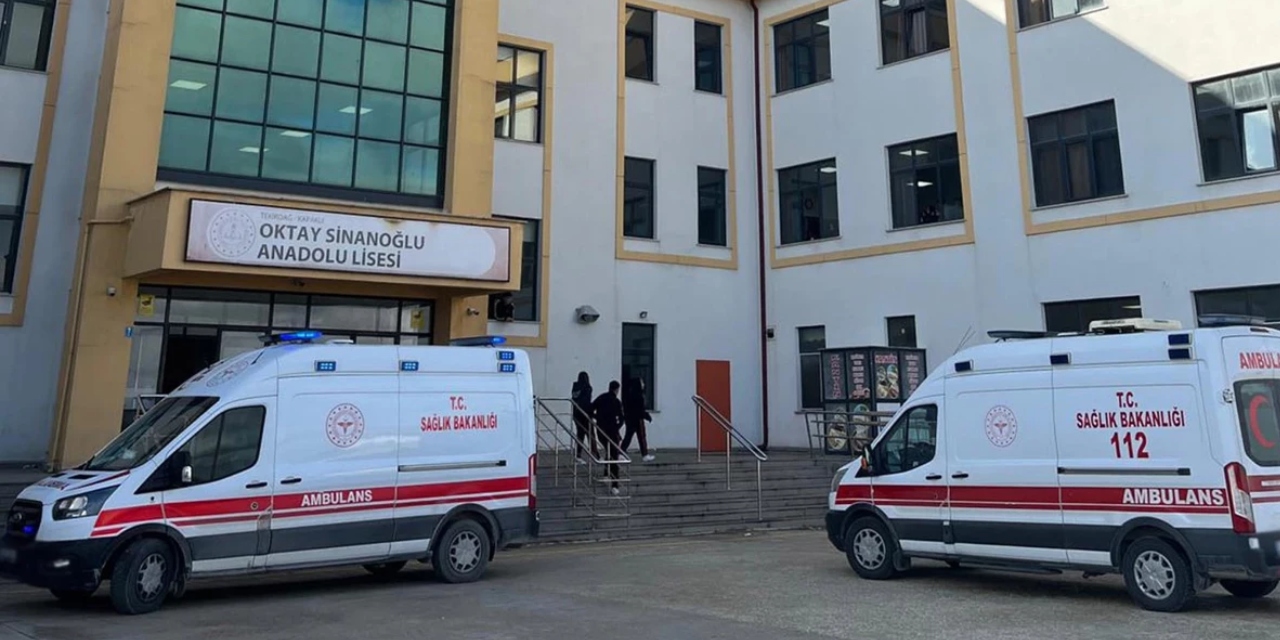 Tekirdağ'da zehirlenme şüphesi: 5 öğrenci hastaneye kaldırıldı