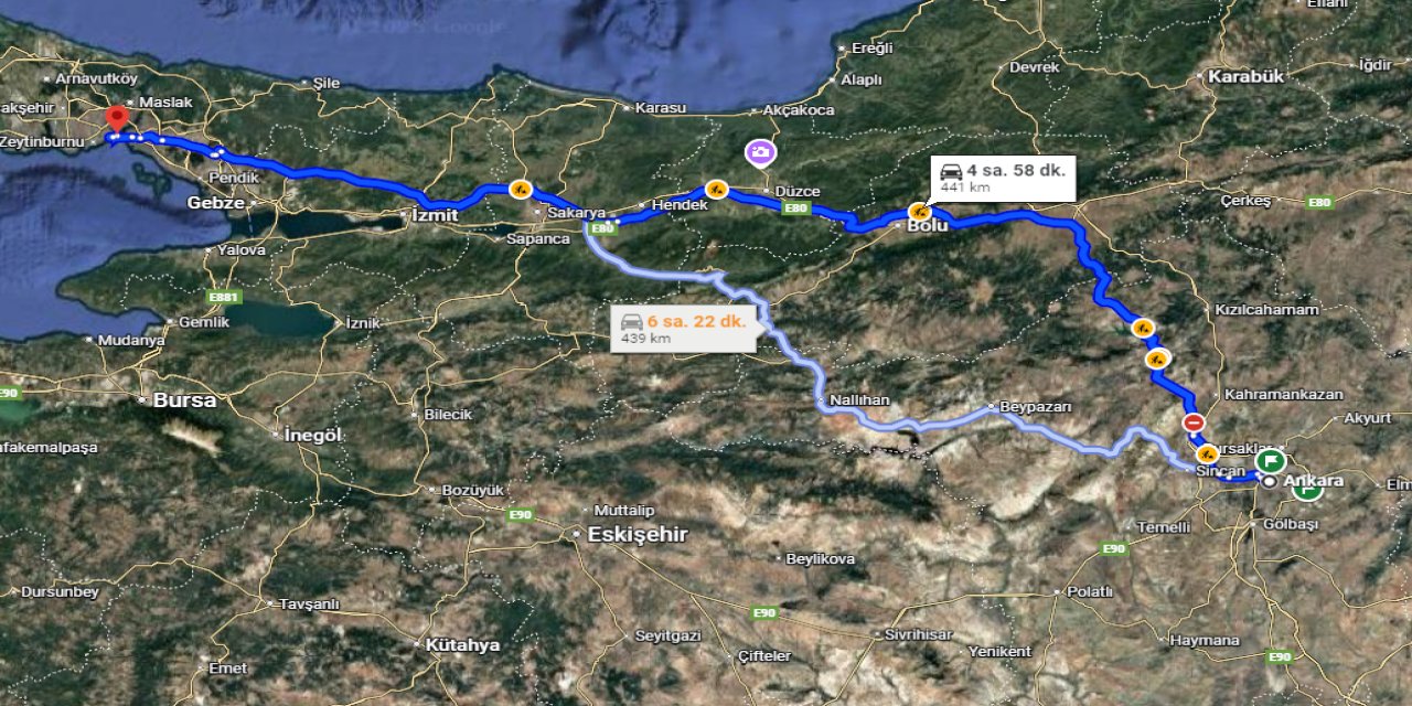 İstanbul Ankara arasına yeni otoban geliyor