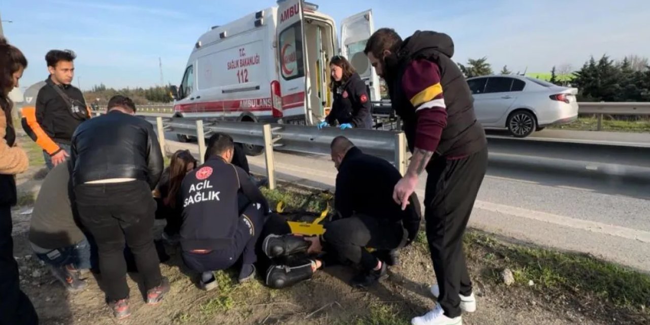 Edirne'de motosiklet kazası: Üniversiteli genç ağır yaralandı