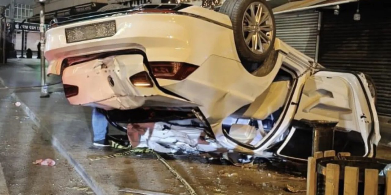 Diyarbakır'da otomobil takla attı: 1 ölü 1 yaralı