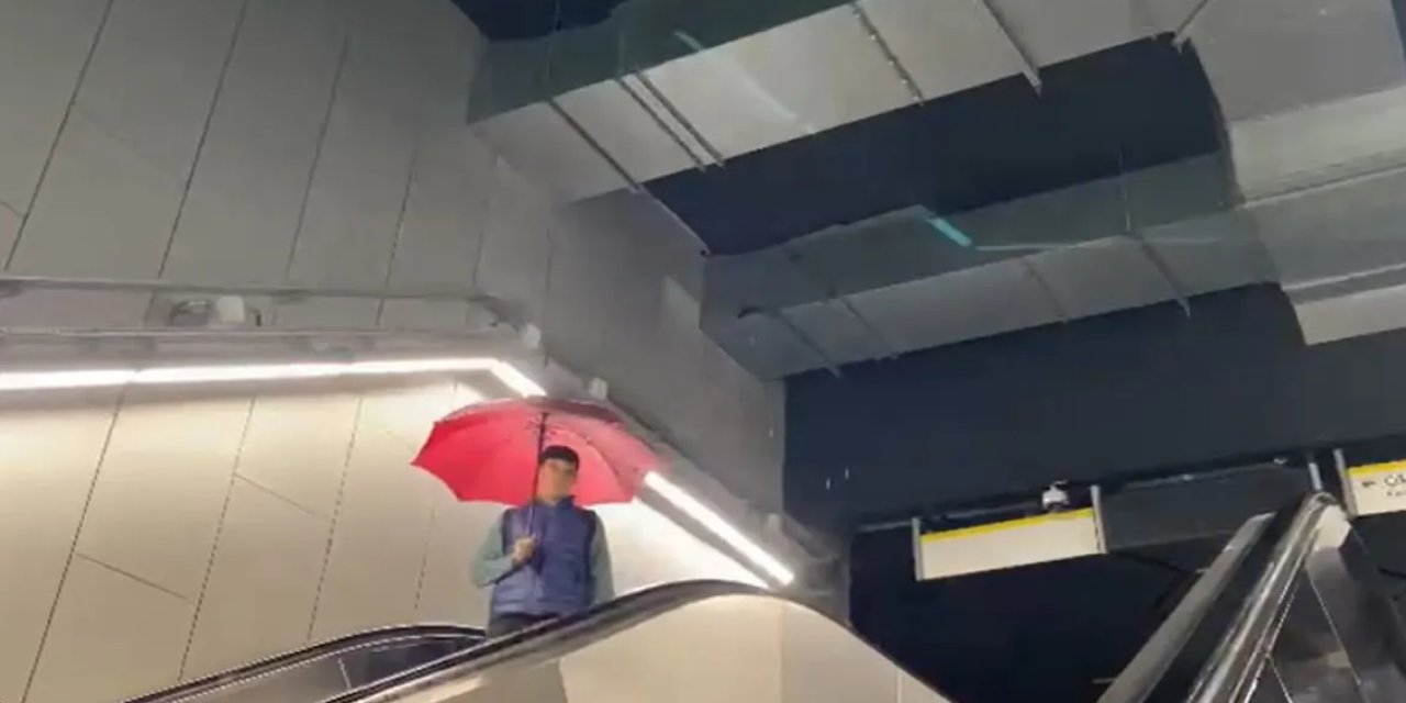 İstanbul'da metro istasyonu sular altında kaldı