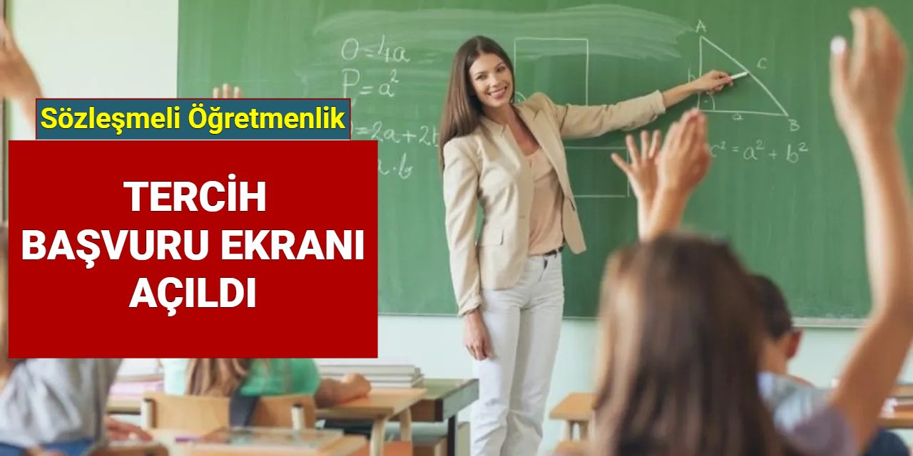 Sözleşmeli öğretmenlik tercih ekranı e devlet'te açıldı