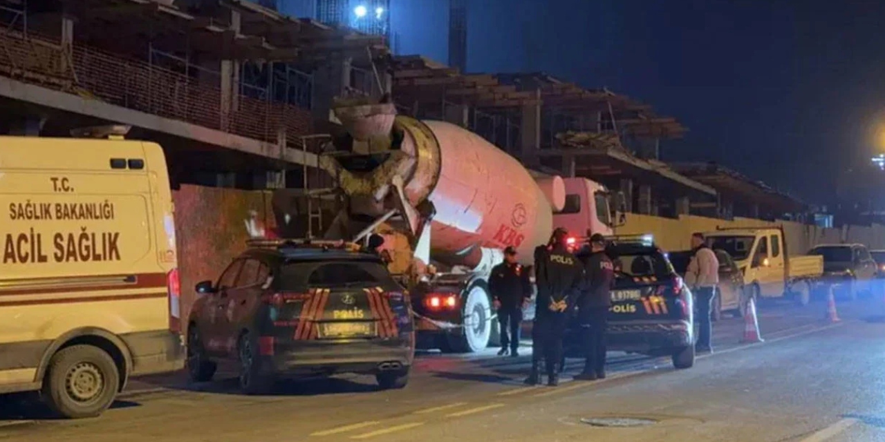 Arnavutköy'de beton mikserinin içine düşen sürücü hayatını kaybetti
