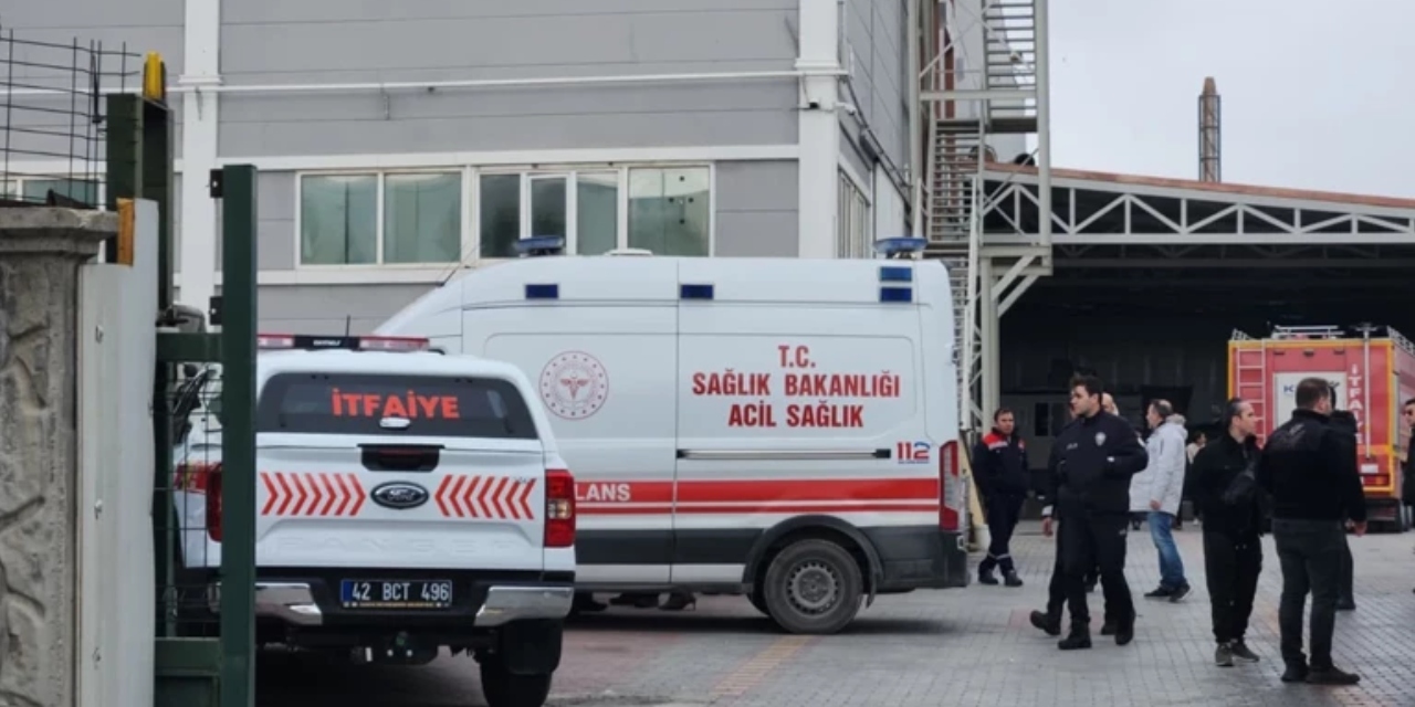 Konya'da şekerleme fabrikasında patlama: Bir işçi yaralandı