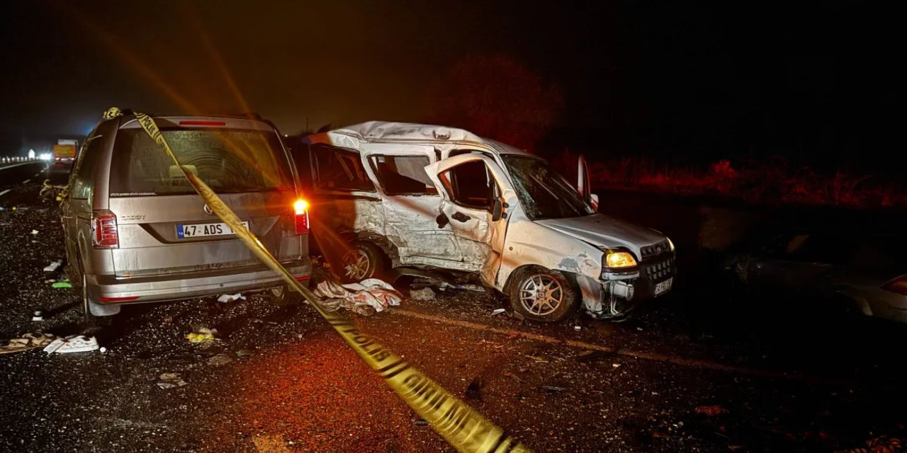 Mardin'de zincirleme kaza: 3 kişi hayatını kaybetti