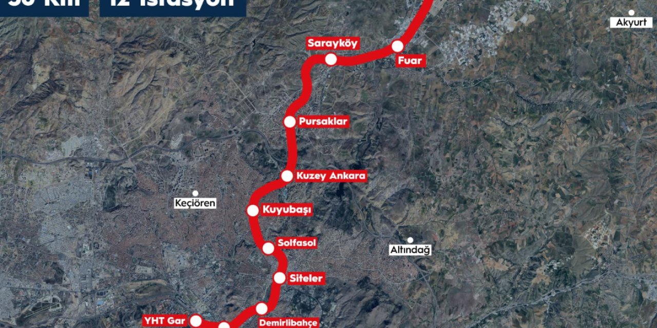 Ankara'ya Esenboğa metrosu geliyor: İşte güzergah ve duraklar