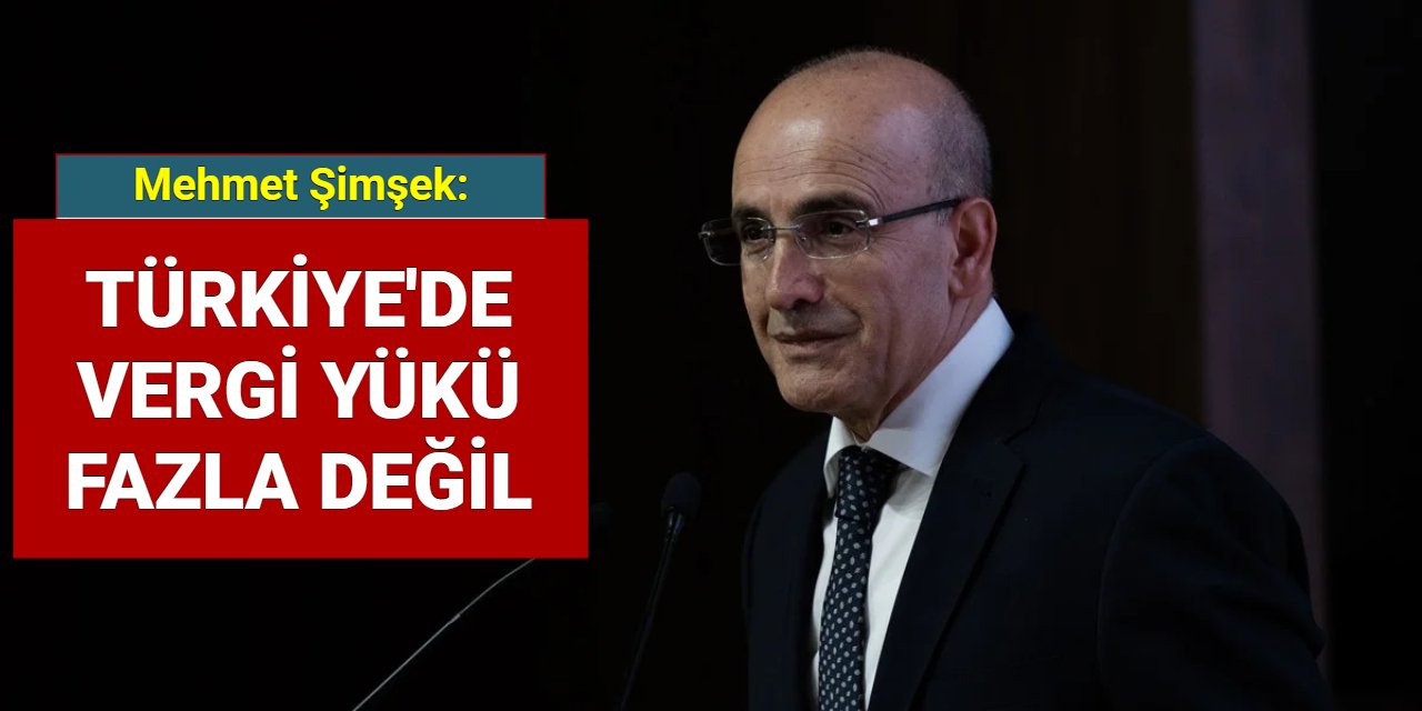 Mehmet Şimşek: Ülkemizde vergi fazla değil