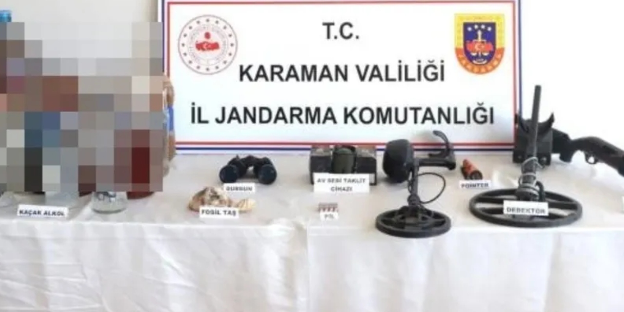 Karaman'da kaçak alkol operasyonu: 2 kişi gözaltına alındı