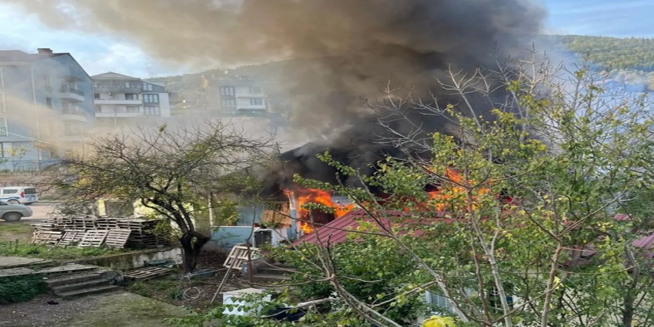 Kocaeli'nde çakmak gazı nedeniyle bir evde yangın çıktı