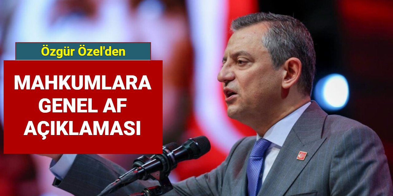 Özgür Özel'den mahkumlara genel af açıklaması