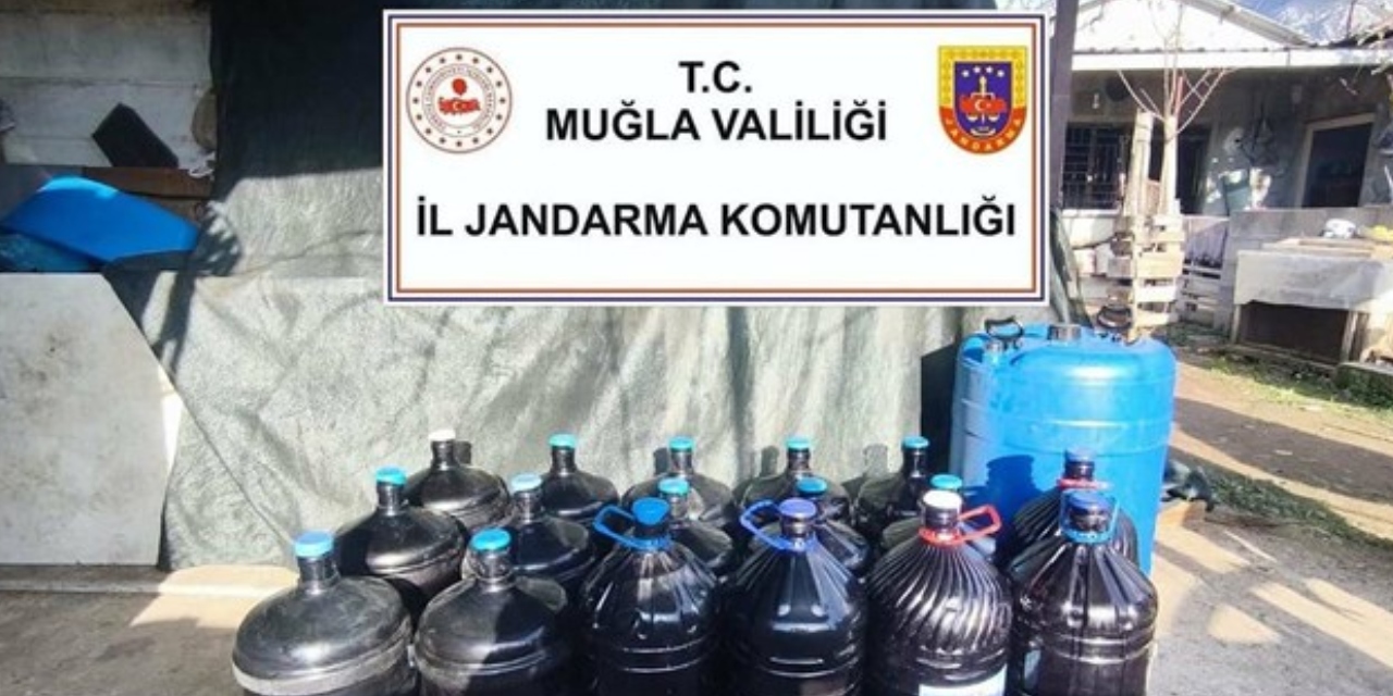 Muğla'da 1 tonun üzerinde sahte içki ele geçirildi