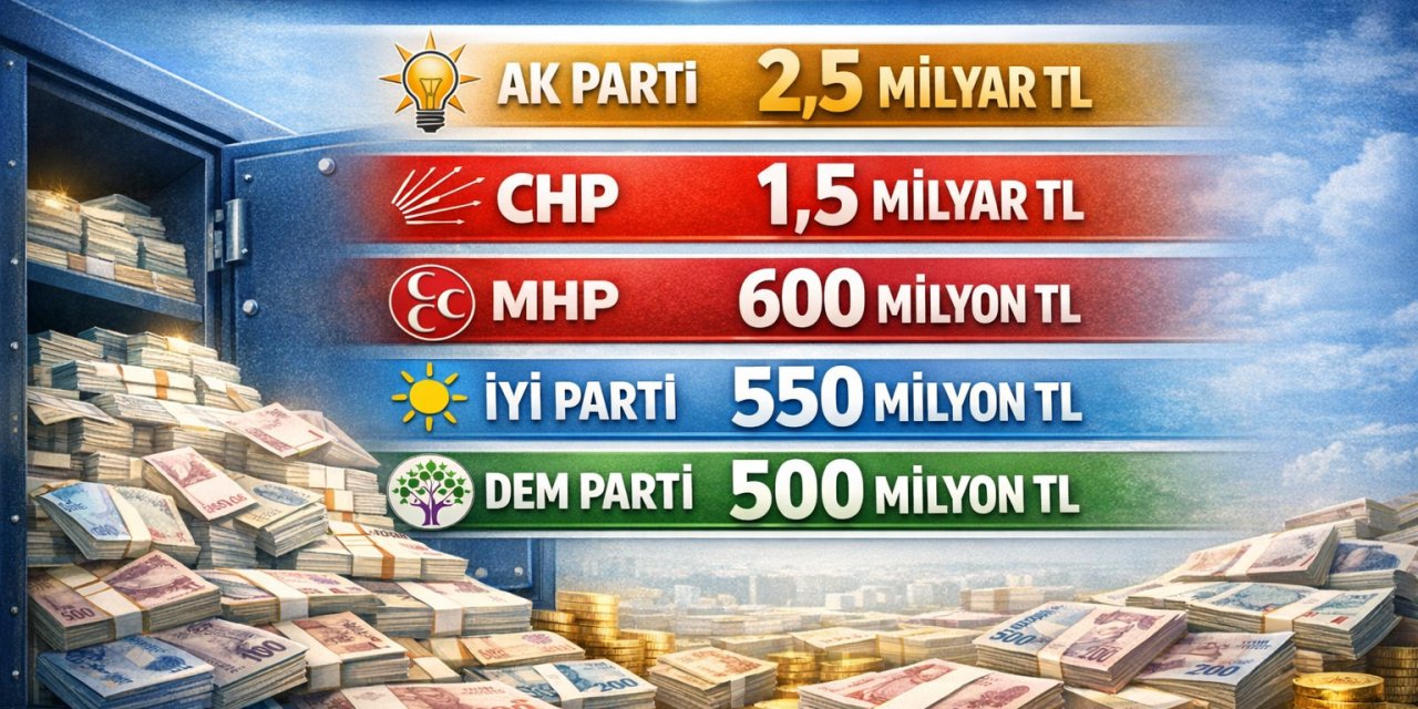 Siyasi partilere hazineden 5.6 milyar TL para verilecek