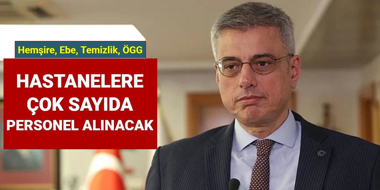 Sağlık Bakanlığı'ndan personel ve işçi alımı açıklaması: Ciddi eksik var