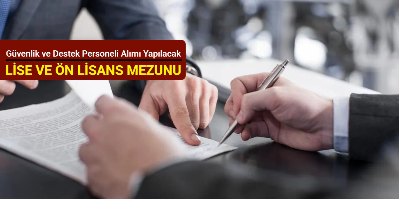 Güvenlik ve destek personeli alımı: Erzincan Binali Yıldırım Üniversitesi personel alımı yapacak