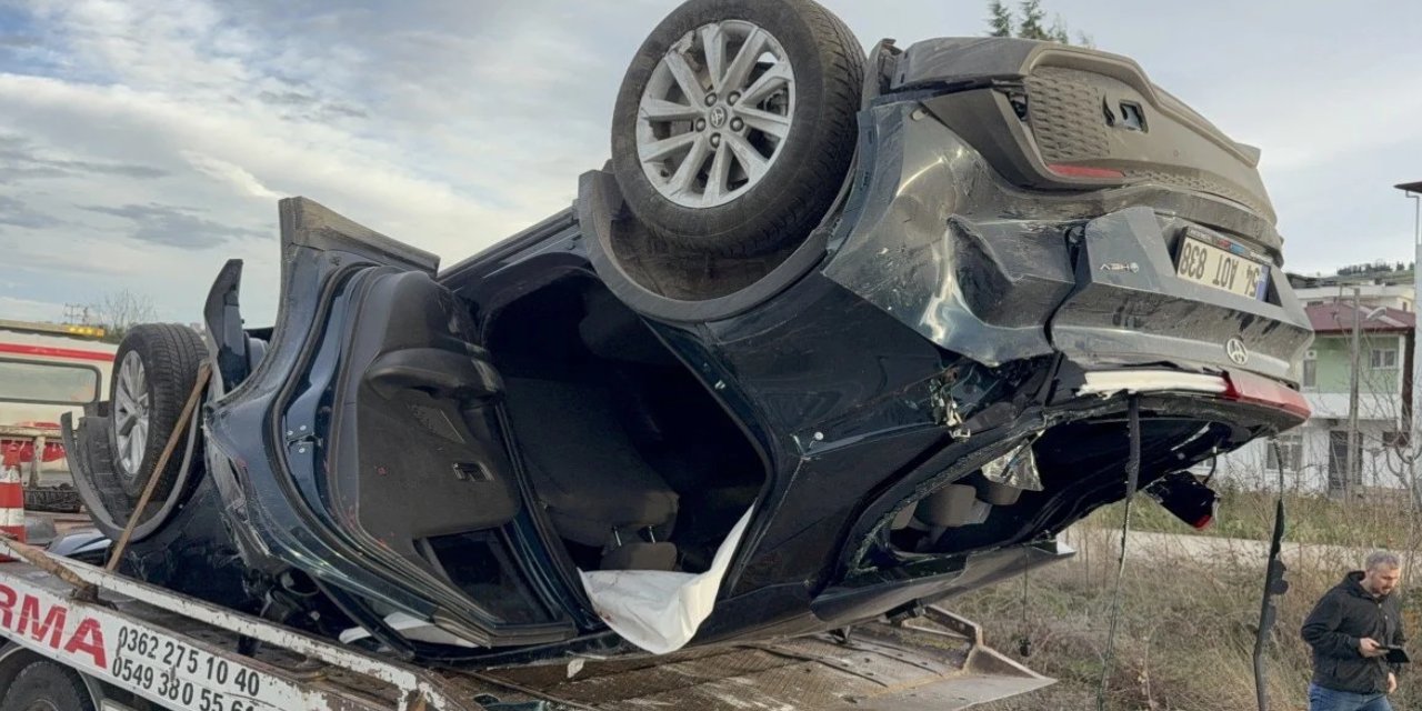 Samsun'da cenaze dönüşü feci kaza: 4 yaralı