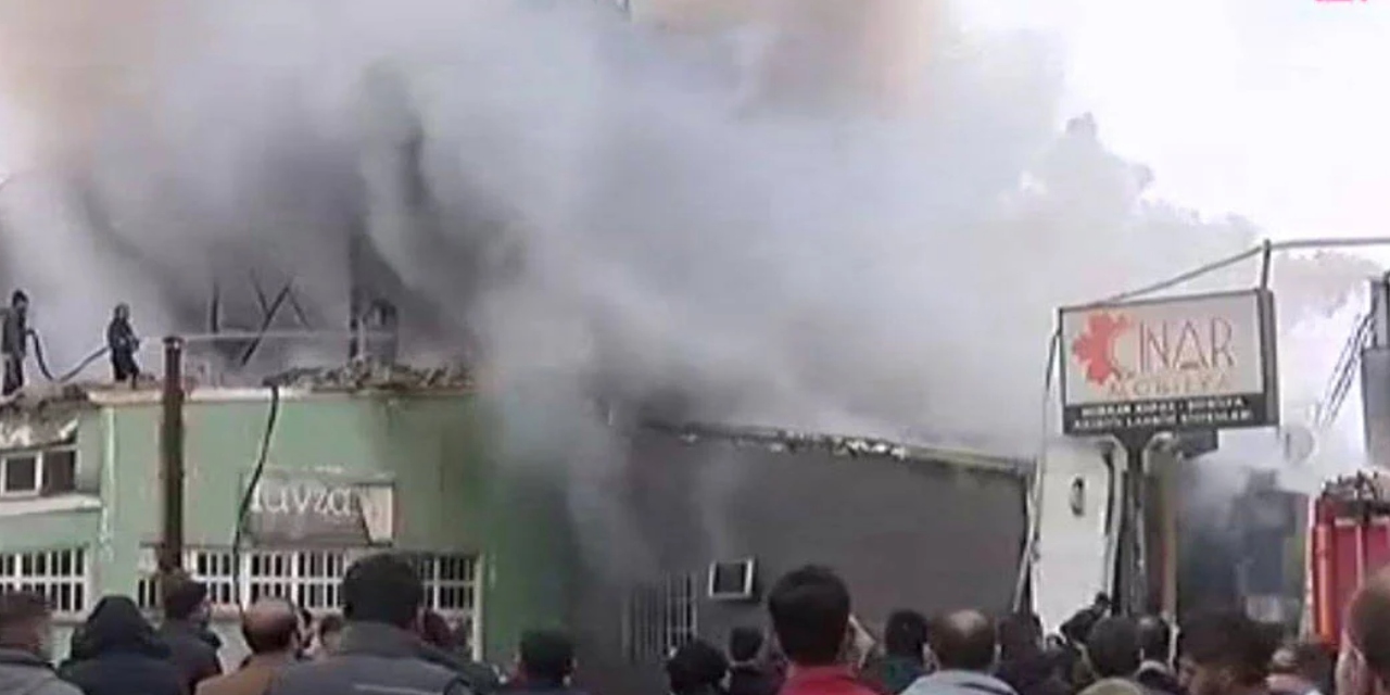 Erzurum'da iş yerinde patlama ve yangın: 1 kişi yaralandı