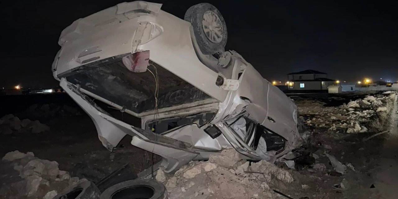 Aksaray'da otomobil takla attı: 3 yaralı