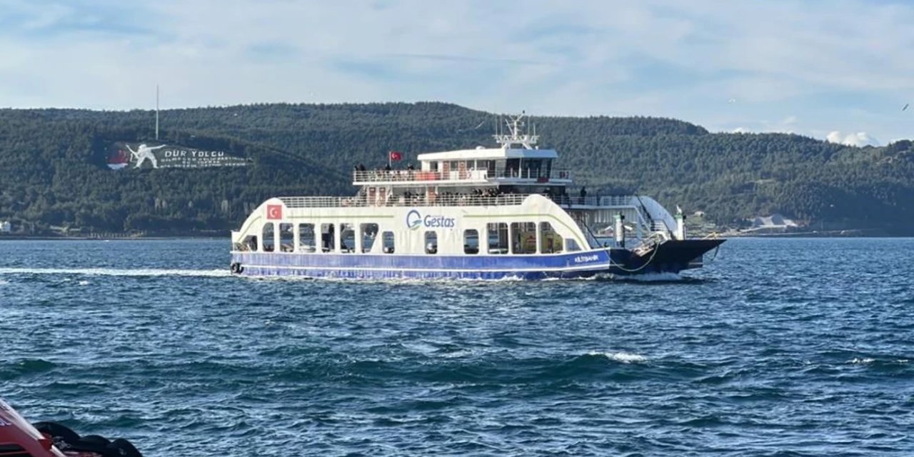 Çanakkale'de feribot seferleri iptal edildi