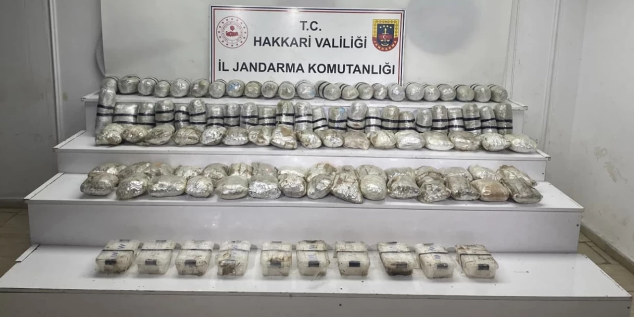 Arazide 60 kilo 400 gram uyuşturucu ele geçirildi
