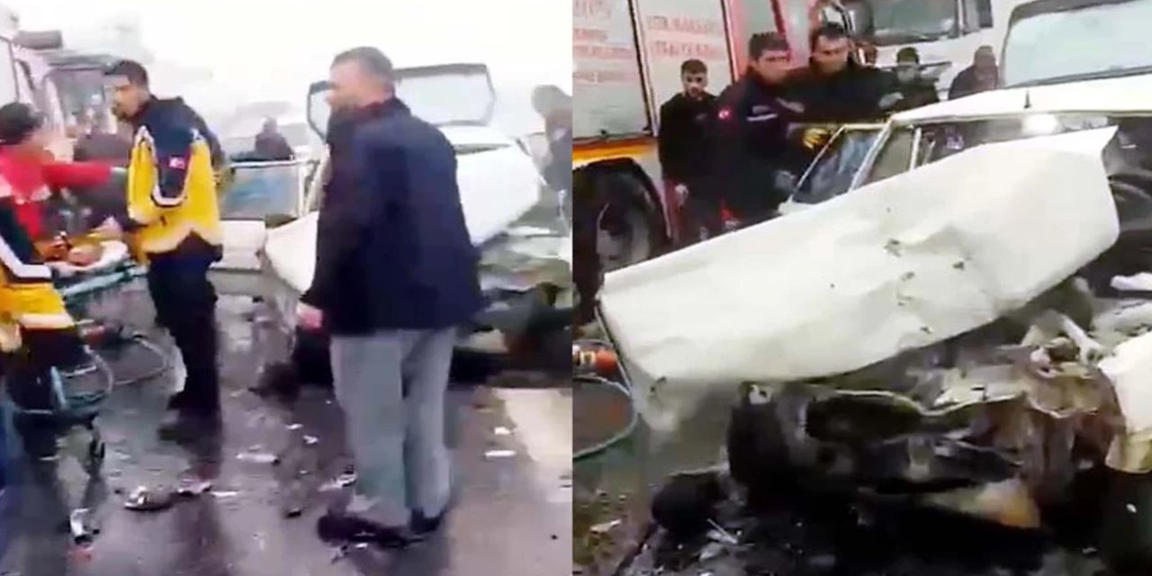 Gaziantep'te 3 araç birbirine girdi: Ölü ve yaralılar var