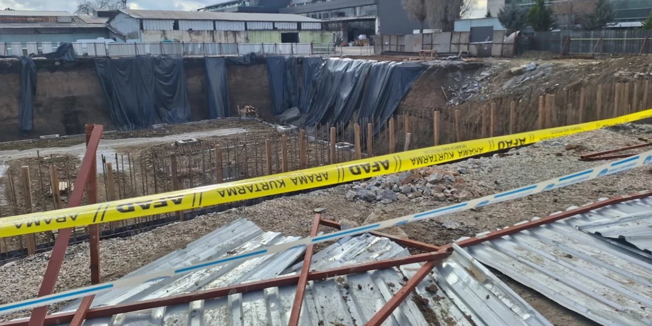 Ankara'da inşaatta göçük: 1 işçi hayatını kaybetti