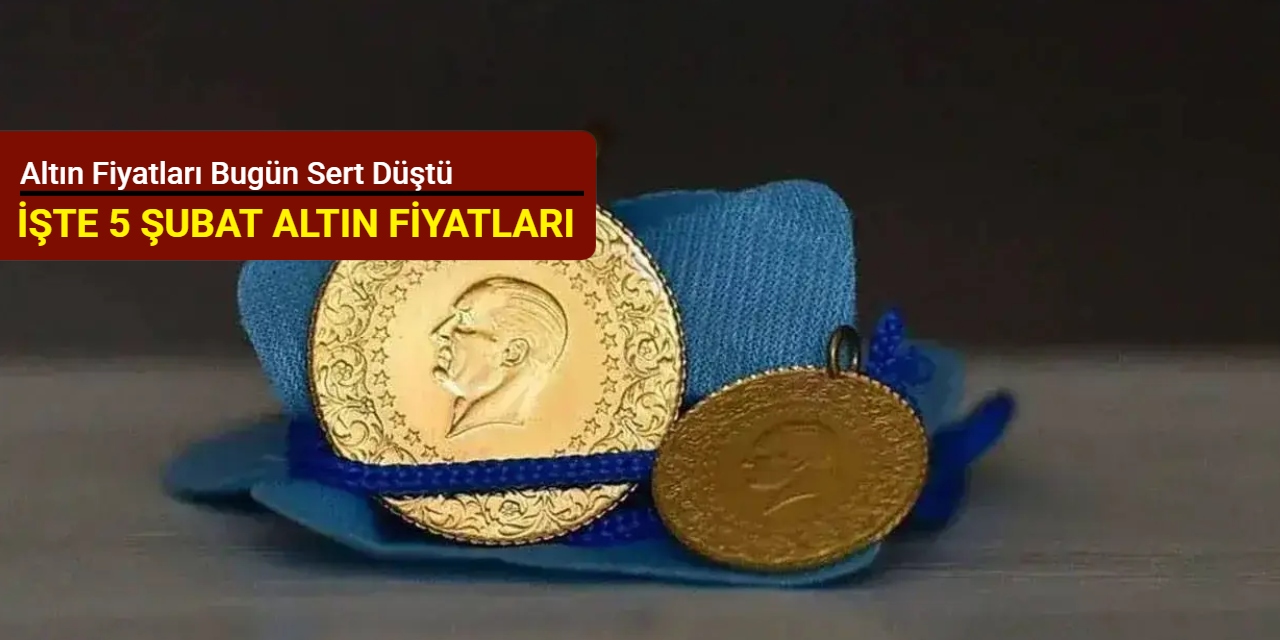 Altın fiyatları bugün sert düştü (5 Şubat 2026)