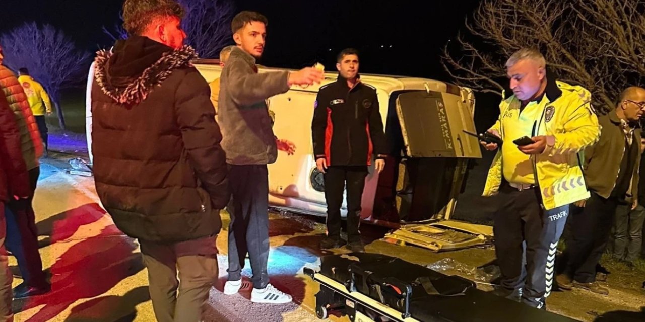 Kahramanmaraş'ta minibüs kazası: 10 kişi yaralandı