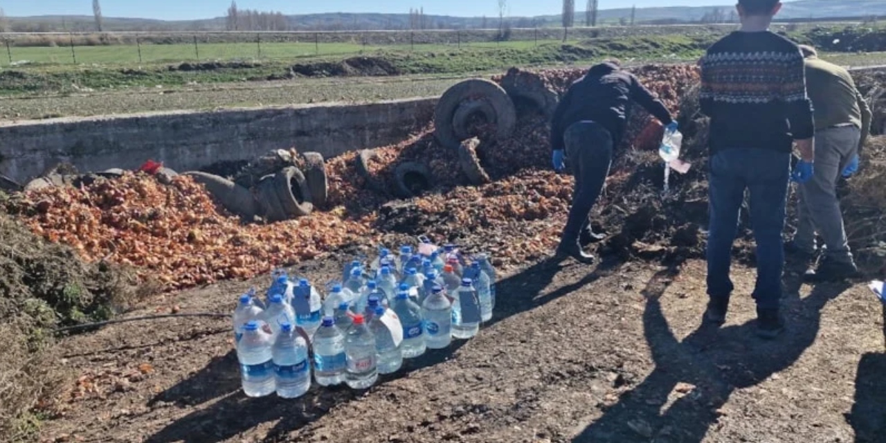 Çorum’da 180 litre kaçak alkol imha edildi