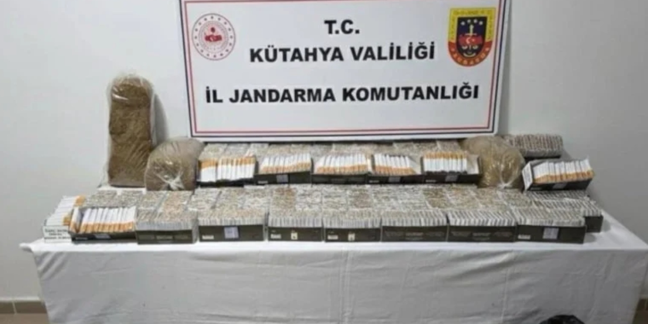 Kütahya’da kaçak tütün operasyonu