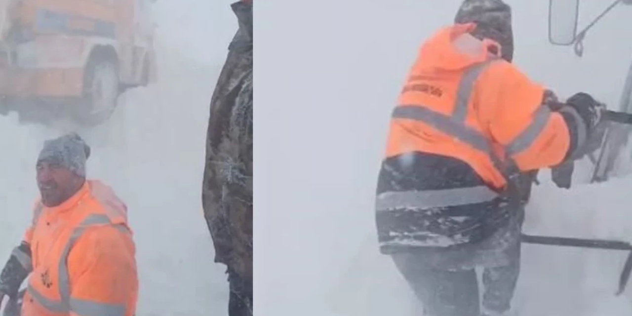 Ardahan'da karla mücadele eden ekiplerin üzerine çığ düştü